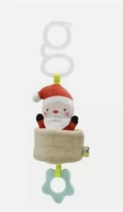 NEW GOLDBUG PULL & JITTER SANTA CLAUS CAR SEAT OR STROLLER TOY - Picture 1 of 2