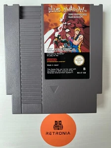 Blue Shadow Nintendo Nes Game PAL B Version With Sleeve Fully Cleaned & Tested - Picture 1 of 3