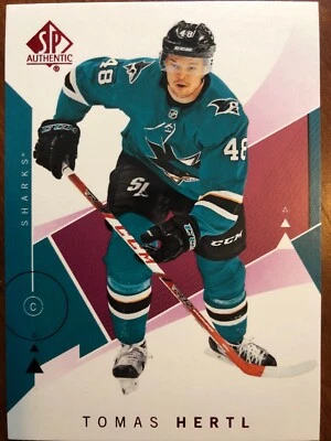 18-19 UD SP Authentic Red Parallel #37 Tomas Hertl - Image 1 of 2