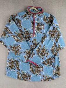 Polaire Crazy Pattern Skate Vintage 90s O'Neill XL Bleu Chaud Ski - Imagen 1 de 13