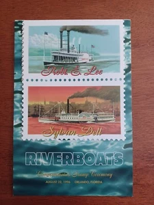 Signed by Designer Dean Ellis 3091-95 RIVERBOATS 1996 FIRST DAY CEREMONY FOLDER - Picture 1 of 9