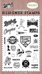 Carta Bella Paper BASEBALL All Star Clear Stamp Set (CBBA95041) - Picture 1 of 1