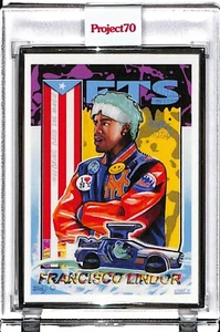 2021 TOPPS PROJECT 70 #269 FRANCISCO LINDOR by EFDOT - P70 AP SILVER FRAME 50/51 - Picture 1 of 2