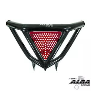 YFZ 450 Intimidator Front Bumper Black & Red Screens Alba Racing 199 N3 BR - Foto 1 di 4