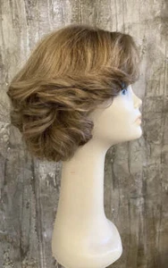 100% European Virgin Human Hair 8" Blonde with Highlights Lace Front Wigs - Picture 1 of 11