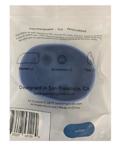 Silicone Accessories Indigo Replacement Parts for Bong 1 Footer 2 Grommet 1 Tab - Picture 1 of 4