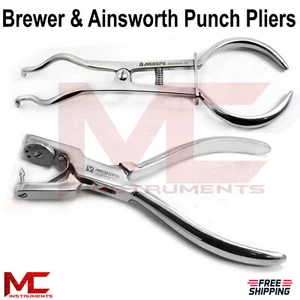Endodontics Dentistry Rubber Dams Placing Forceps Punch Hole Pliers Ainsworth  - Picture 1 of 5
