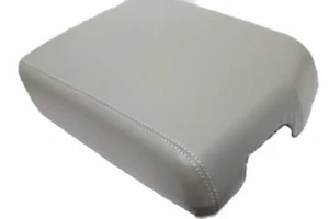 Fits 07-13 Toyota Tundra Gray Leather Synthetic Center Console Armrest Cover - Bild 1 von 5