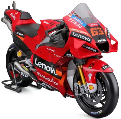 Ducati Maisto Model Motorcycle Large Pecco Bagnaia Motogp GP22 1:6 #63 - Image 1 of 3