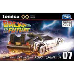 Tomica Premium Unlimited 07 Back to the Future DeLorean Diecast Car Takara Tomy! - Picture 1 of 5