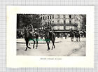 C3685) Britische Kavallerie in Paris Erster Weltkrieg - um 1920er Jahre Buchdruck