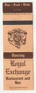 COPERTINA MATCHBOOK - RISTORANTE E BAR ROYAL ECHANGE - DELAWARE - MARYLAND - Foto 1 di 2