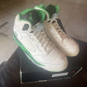 Jordan 5 Retro Lucky Green 🍀 Mujer’s Talla 10.5 / Hombre’s Talla 9 Limpio AF $200 Minorista - Imagen 1 de 8