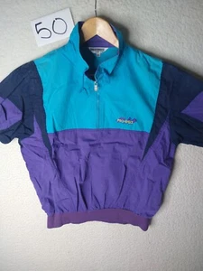 Vintage Pro Specs Short Sleeve Jacket Pullover Unisex Quarter Zip Windbreaker - Picture 1 of 10
