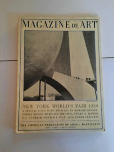 REVISTA DE ARTE de colección 1939 Feria Mundial de Nueva York mayo 1939 - Imagen 1 de 2
