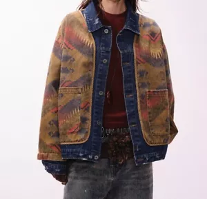 Neu American Vintage personalisierte Jeansjacke Frühling Herren Damen Hemd - Bild 1 von 23