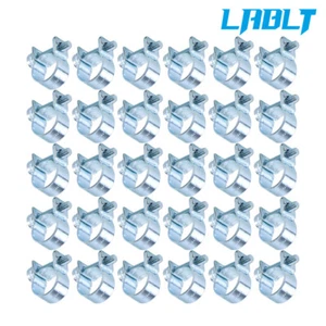 LABLT 30 Stck. 1/4" (11 mm-13 mm) Kraftstoffeinspritzung Gasleitung Schlauchklemmen Clip Rohr - Bild 1 von 12