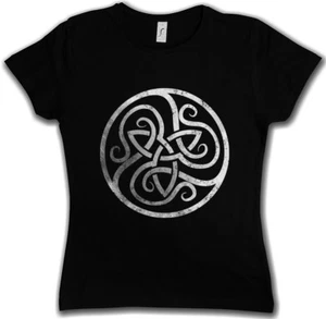 CELTIC CIRCLE WOMEN T-SHIRT Celts Cross Religion Culture Paganism Sign Symbol - Picture 1 of 1