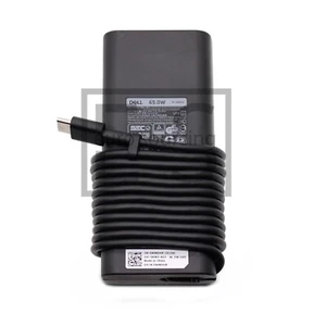 REPLACEMENT DELL LATITUDE 7289 65W USB-C LAPTOP AC ADAPTER LADEGERAT PSU - Zdjęcie 1 z 6