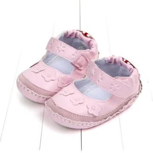 Baby Girls Kids Toddlers Soft Sole Pram Shoes Casual PreWalker House Slippers - Picture 1 of 9
