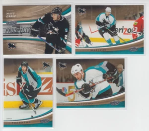 06/07 UD Power Play San Jose Sharks Team Set w/RC (4 Cards) Thornton Carle RC + - Bild 1 von 2