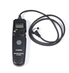 CANON REMOTE SWITCH TC-80N3 SHUTTER RELEASE WORKING FOR CANON 1D, 5D, 7D ETC. - Picture 1 of 3