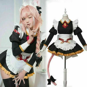 Fate/Grand Order Astolfo Cosplay FGO Astolfo Apocrypha Maid Dress Costume - Picture 1 of 8