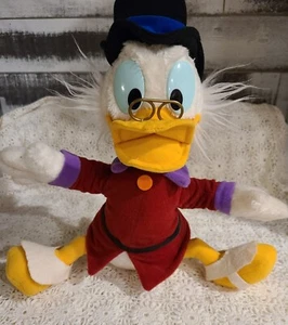 Vintage Scrooge McDuck 13” Plush Disney Duck Tales~Very Nice - Picture 1 of 4