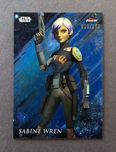 2018 Topps Star Wars Finest SABINE WREN Blue Refractor /150