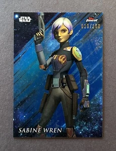 2018 Topps Star Wars Finest Sabine Wren Blue Refractor /150 - Bild 1 von 2