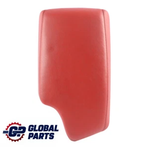 Consola central reposabrazos BMW F30 F31 F32 cubierta reposabrazos cuero Dakota coral rojo - Imagen 1 de 11