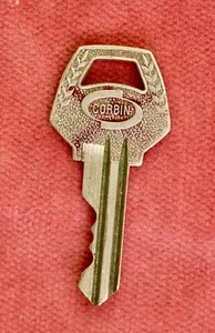 VINTAGE ornate CORBIN key with wreath design - Picture 1 of 3