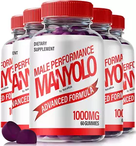 (5 Pack) Manyolo Gummies, Official Manyolo Formula for Men, Supports Energy, Sta - Picture 1 of 12