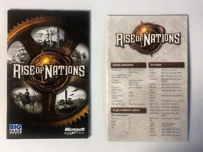 Rise of Nations - User's Manual and Quick Reference Card Only No Discs - Image 1 of 4