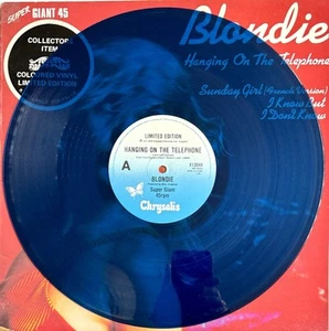 Blondie - am Telefon hängen - sehr selten australisch blau Vinyl 12" (Vinyl) - Bild 1 von 5