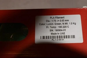 filatech Drukarka 3D Filament PLA1,75 mm 1KG kolor świetlny, szczelny próżniowy - Zdjęcie 1 z 3