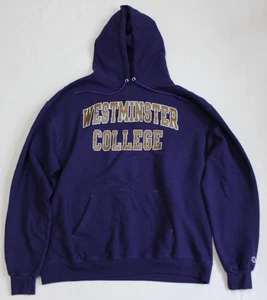 Westminster College Champion Eco Hoodie Herren Gr. XL Lila Sweatshirt Pullover - Bild 1 von 11