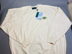VTG 90s TUNDRA CANADA Ivory LOGOd GREEN BAY PACKERS 'SOFCOT' Sweater NWT XL - Picture 1 of 15