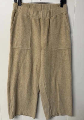 MWL Madewell Women's Wide Leg Cozybrushed Sweatpants Beige Medium EUC - Image 1 of 4