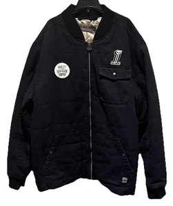 Harley Davidson Willie G Skull No. 1 Cotton Black Coat Jacket Size 2XL Vintage - Picture 1 of 6