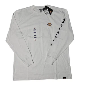 Dickies Men's Heavyweight Crew Tee WL469WH, Long Sleeve, White Color, Size M. - Picture 1 of 4