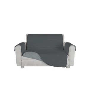 Italian Bed Linen Copridivano bicolore in microfibra TRENDY, Grigio Chiaro/ nGCD - Foto 1 di 5