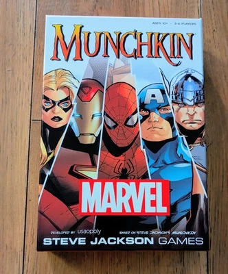 Munchkin Marvel Edition Card Game - Steve Jackson Games (2016) Opened, Unused - Image 1 of 4