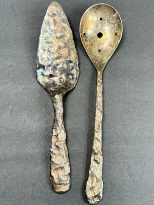 Hammerhead Design Metal Ware Cake Server & Slotted Serving Spoon  - Image 1 of 4