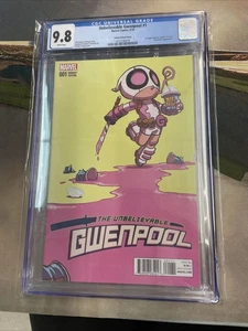 CGC 9,8 como nuevo ~ increíble variante Skottie Young de Gwenpool # 1 2016 Marvel 3020 - Imagen 1 de 5