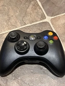 Microsoft Xbox 360 Wireless Controller OEM Original Black - Picture 1 of 3