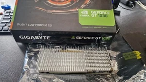 Gigabyte NVidia Geforce GT1030 Graphics Card Low Profile Fanless Silent 2GB DDR5 - Picture 1 of 4