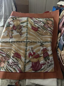 Thanksgiving/Harvest Women Scarf Rare square New Vintage - Picture 1 of 6