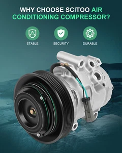 A/C AC Compressor For 04-14 Chevrolet Colorado GMC Isuzu 2.8L 2.9L 3.5L - Picture 1 of 7