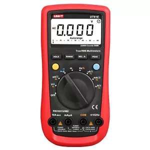 UNI-T UT61E Digital Multimeter True RMS Peak Meter PC Connect AC/DC Voltage - Picture 1 of 7